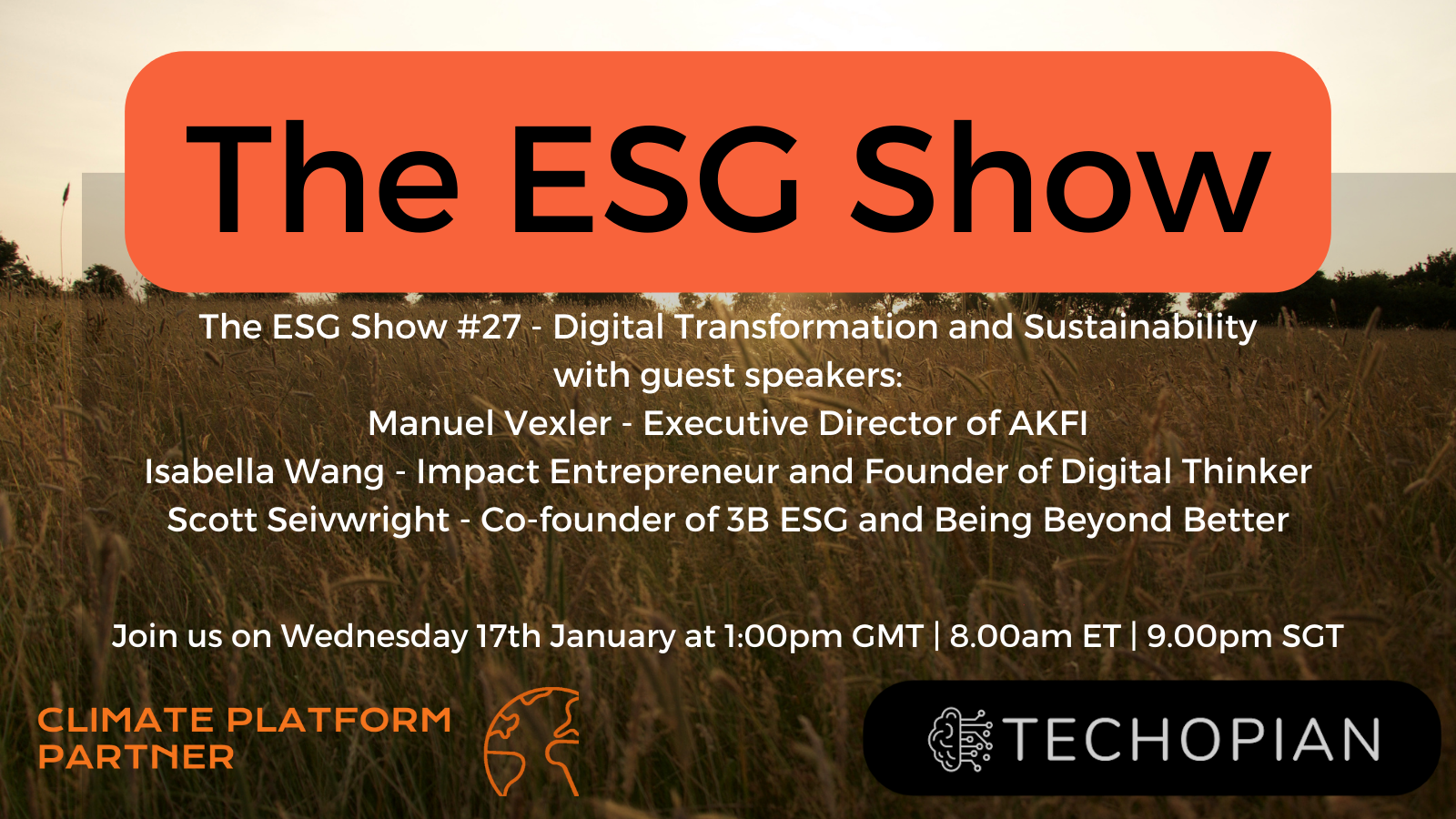 The ESG Show Episode 27 17th January 2024